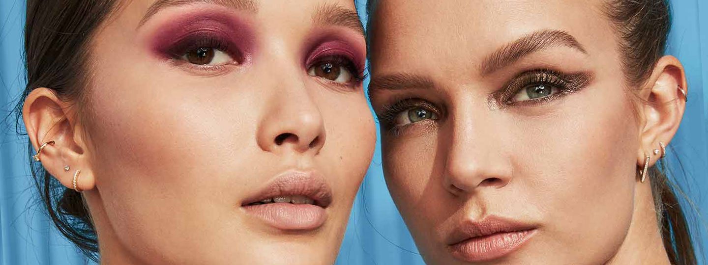 Two Maybelline models wearing Eyeshadow